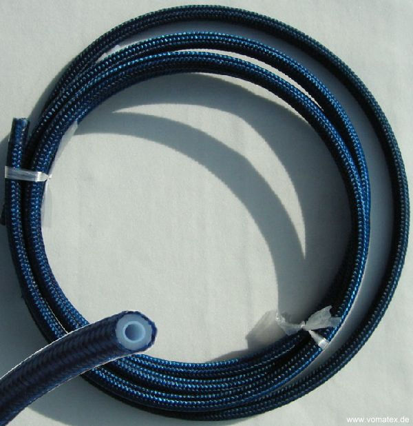 Teflon/silicone multi layer steam hose VM 2, blue